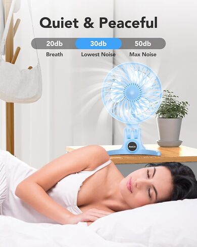 USB Small Fan, Desk Fans with CVT Variable Speeds, Strong Cooling Airflow, Quiet Portable, Desktop Mini Personal Fan for Room, Home,Office, Bedroom-USB Powered Green in Saudi Arabia