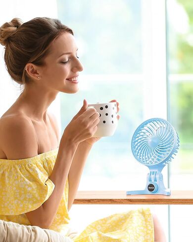 USB Small Fan, Desk Fans with CVT Variable Speeds, Strong Cooling Airflow, Quiet Portable, Desktop Mini Personal Fan for Room, Home,Office, Bedroom-USB Powered Green in Saudi Arabia