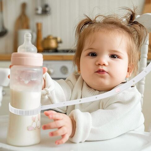 4 قطع من أشرطة أمان الألعاب المصنوعة من السيليكون لأشرطة زجاجات الأطفال ومشابك حامل مصاصة حربة قابلة للتعديل لزجاجات تغذية الطفل الرضيع، وعربة الأطفال، وعربة التسوق، والكوب، وسلال تعليق أسرة الأطفال، والكرسي العالي in Kuwait