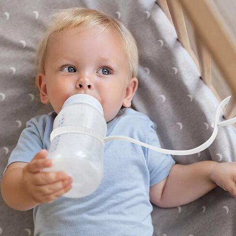 4 قطع من أشرطة أمان الألعاب المصنوعة من السيليكون لأشرطة زجاجات الأطفال ومشابك حامل مصاصة حربة قابلة للتعديل لزجاجات تغذية الطفل الرضيع، وعربة الأطفال، وعربة التسوق، والكوب، وسلال تعليق أسرة الأطفال، والكرسي العالي in Kuwait