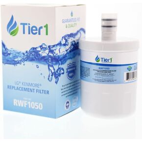 Tier1 Refrigerator Water Filter Replacement for LG LT500P, 5231JA2002A, GEN11042FR-08, ADQ72910902, ADQ72910907, ADQ72910901, WD-F05, SP-LE500, RWF0100A - 2 Pack