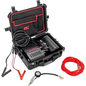 Rough Country Portable Twin Air Compressor | 12V | 150PSI | 6.16 CFM - RS208A