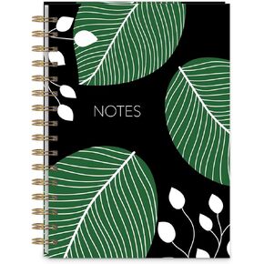 Punch Studio Notable Florals Floral Stripe, Hardcover Spiral Journal, 250 Pages (50415)