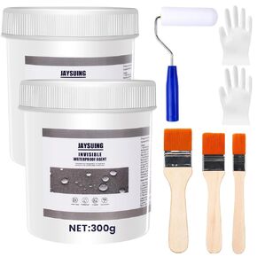 42 Oz (1200g) Jaysuing Invisible Waterproof Agent Set, Waterproof Insulating Sealant, Transparent Waterproof Coating, Transparent Repairing Leak Waterproof Adhesive