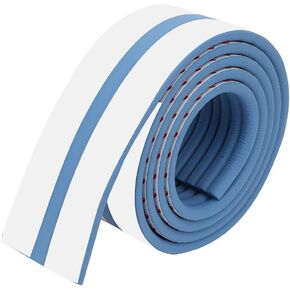 vertical crib bumper thick baby proof foam table protectors for protector guard padded bumpers kids wall padding tape toddler cover proofing fireplace mantel corner (Blue)