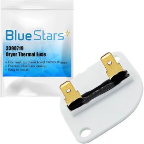 3390719 Dryer Thermal Fuse Replacement Part by BlueStars - Easy to Install - Exact fit for Whirlpool & Kenmore Dryers - Replaces PS11741444 AP3133489 688841 690198 279650 3389639