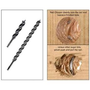 WoodOwl 03817 Tri-Cut 1-1/4-Inch by 18-Inch Nail Chipper Auger Bit