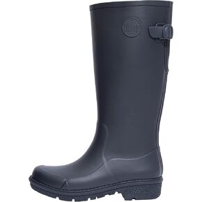 FitFlop Women's WonderWelly Tall Rain Boots Midnight Navy 9