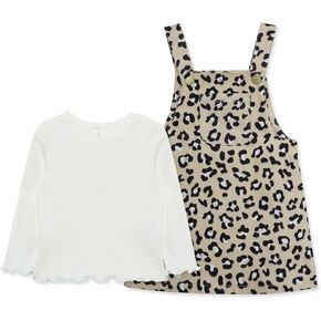 Little Me Clothes for Baby Girl's 2-Piece Jumper Dress and Shirt Sets