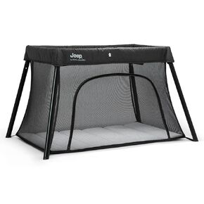 Jeep Horizon Compact Travel 2-in-1 Play Yard and Bassinet, Light Grey