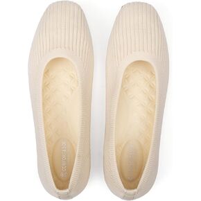 Frank Mully Women's Flats Square Toe Flats Comfortable Slip on Washable Ballet Flats Shoes for Women Dressy Work