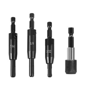 CC2430 Self-Centering Drill Bit Assortment with Impact Tough Quick Change Bit Holder for Bosch, VIX Bit 3/32", 7/64", 1/8"