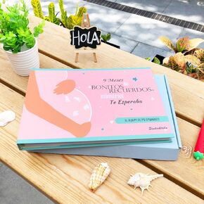 Sinhaklóho Pregnancy Journal & Book & Diary Week by Week | 9 Months Preparing to Fall in Love for A Lifetime, Pregnancy Album for Photos, Ultrasounds and Information, with 8 Sheets of Cute Stickers
