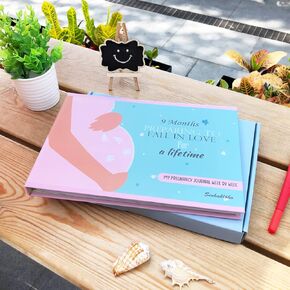 Sinhaklóho Pregnancy Journal & Book & Diary Week by Week | 9 Months Preparing to Fall in Love for A Lifetime, Pregnancy Album for Photos, Ultrasounds and Information, with 8 Sheets of Cute Stickers in Saudi Arabia