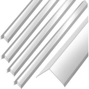 16 Pcs Stainless Steel Wall Corner Guards 1 1/2" x 1 1/2" x 48"(Actual 2 x 2 x 48 Inch) Metal Wall Corner Protector with 90 Degree Angle for Wall Protection Decoration, Adhesive Not Included