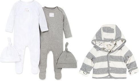 Burt's Bees Baby Boy Infant Jumpsuits - Soft, Cozy, and Breathable One-piece Coveralls, Newborn Essentials, Made with 100% Organic Cotton Jumpsuit for Boys Preemie to 24 Months Old in Saudi Arabia