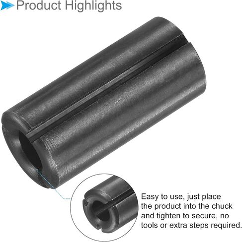 Router Collet Driver Adapter, 12.7mm to 6mm 1/2" Outer Dia, Lathe CNC Milling Bit Shank Carving Machine - (Applications: for Wood and Metal Milling) in Saudi Arabia
