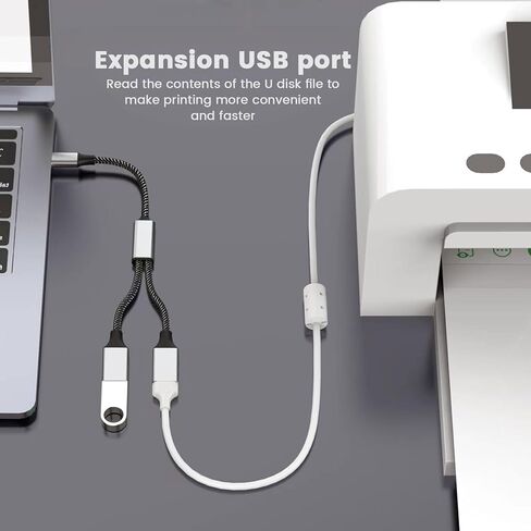 USB A Splitter(10 inch long),USB A Splitter 1 in 3 out,USB A Male to 3 Female USB Y Splitter,USB Splitter for Charging Slow and Data Transfer for Webcam/Printer/USB Devices/Laptop Etc (Grey) in Kuwait