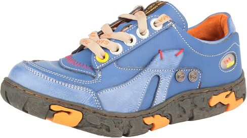 TMA EYES Women's Flat Shoes Lace-Up Casual Fashion Comfortable Leather Shoes in Kuwait