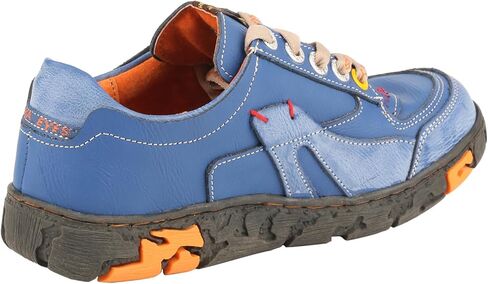 TMA EYES Women's Flat Shoes Lace-Up Casual Fashion Comfortable Leather Shoes in Kuwait