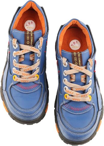 TMA EYES Women's Flat Shoes Lace-Up Casual Fashion Comfortable Leather Shoes in Kuwait