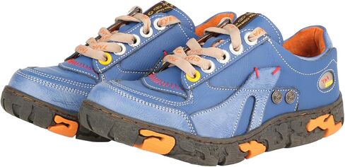 TMA EYES Women's Flat Shoes Lace-Up Casual Fashion Comfortable Leather Shoes in Kuwait