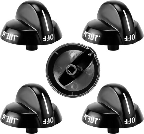 Funmit 316220009 Top Burner Stove Knob Replacement for Frigidaire Replaces AP4322122 PS1991531 EAP1991531 (Black, 1 Pack) in Saudi Arabia