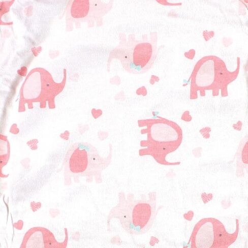 غطاء وسادة تغيير الحفاضات مناسب للأطفال من الجنسين من Luvable Friends، فيل أساسي للفتيات، مقاس واحد in Kuwait