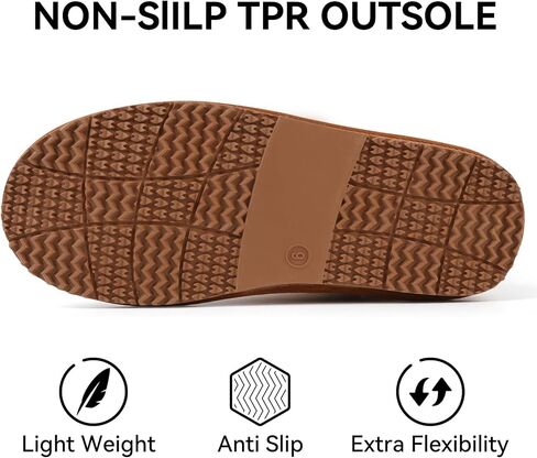 MUSSHOE Winter Boots for Women Classic Snow Boots Comfortable Cow Suede Leather Slip on Booties Fur Lined Warm Boots Waterproof in Kuwait