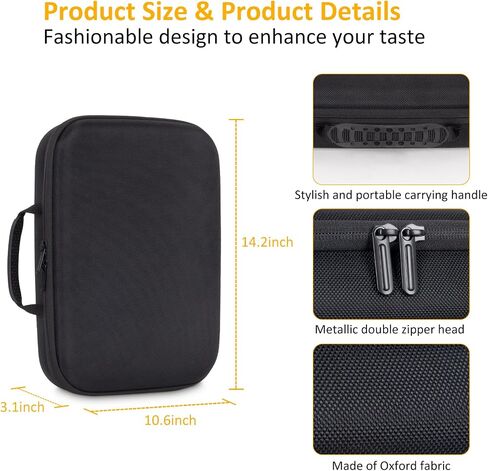 EVA Carrying Case for PS5 Portal + 2 Sony DualSense Wireless Controller,Built-in Stand Design/Shockproof Anti-Scratch in Saudi Arabia