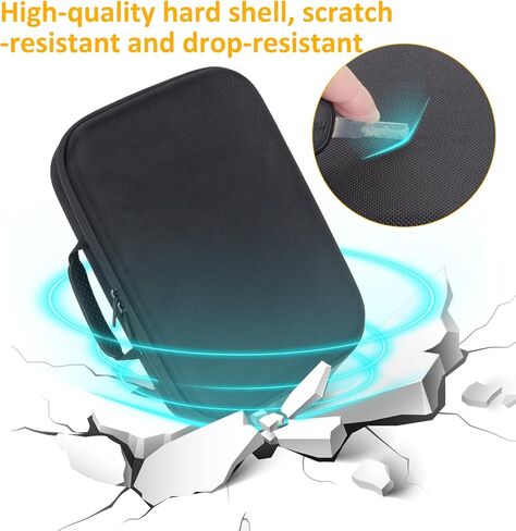 EVA Carrying Case for PS5 Portal + 2 Sony DualSense Wireless Controller,Built-in Stand Design/Shockproof Anti-Scratch in Saudi Arabia
