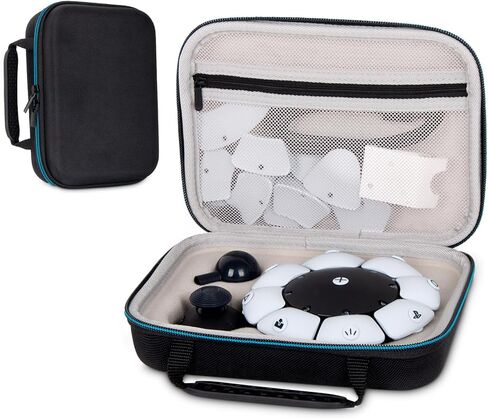 EVA Carrying Case for PS5 Portal + 2 Sony DualSense Wireless Controller,Built-in Stand Design/Shockproof Anti-Scratch in Saudi Arabia