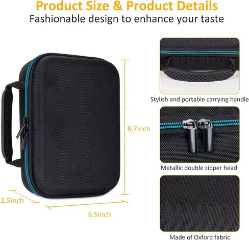 EVA Carrying Case for PS5 Portal + 2 Sony DualSense Wireless Controller,Built-in Stand Design/Shockproof Anti-Scratch in Saudi Arabia
