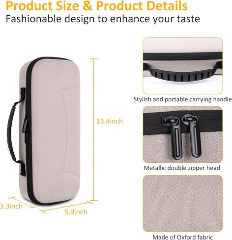 EVA Carrying Case for PS5 Portal + 2 Sony DualSense Wireless Controller,Built-in Stand Design/Shockproof Anti-Scratch in Kuwait