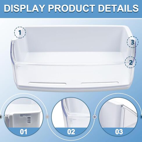 Cenipar AAP73631502 Refrigerator Door Shelf Bin Replacement,Replaces AAP72909218,2652330,AP5673811,PS7786021,EAP7786021 in Saudi Arabia