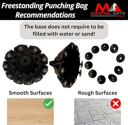 Boxing Bag with Stand, Standing Punching Bag, Adjustable Height Freestanding Speed Ball for MMA, Kickboxing, Muay Thai & Martial Arts for Training Reflexes, Timing and Fitness from Home/Gym in Kuwait