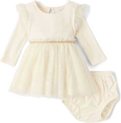 The Children's Place Baby Girls' and Newborn Long Sleeve Dressy Dresses in Saudi Arabia