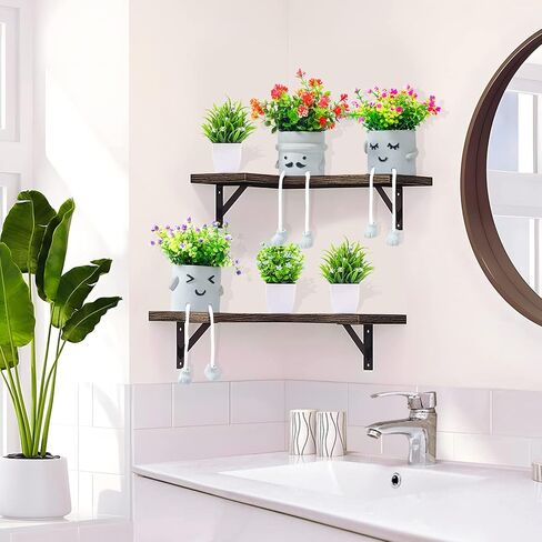 Artificial Succulents Plants, Small Fake Plants in Pots Funny Desk Faux Succulents Plant with Cute Hanging Leg Artificial Plants for Home Decor Indoor for Office Decor for Women in Saudi Arabia