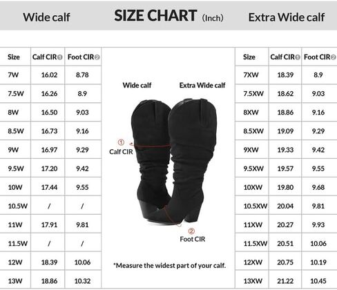 mysoft Women's Wide Calf Knee High Boots Cowgirl Low Chunky Stacked Heel Wide Width Pointed Toe Slouchy Tall Boots with Zippers in Saudi Arabia
