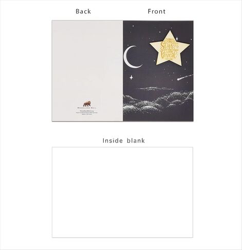 Twinkle Little Star you Don't know how loved are - New Baby Card with Wooden Keepsake in Saudi Arabia
