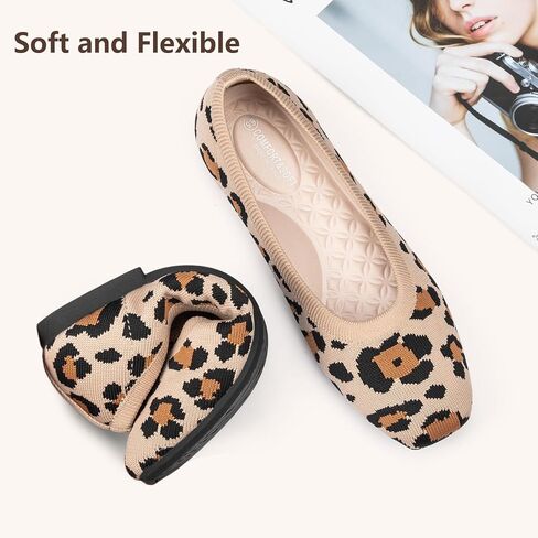 Frank Mully Women's Flats Square Toe Flats Comfortable Slip on Washable Ballet Flats Shoes for Women Dressy Work in Saudi Arabia