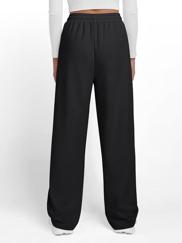 Trendy Queen Women's Wide Leg Sweatpants Baggy Y2K High Waisted Joggers Fall Fashion Outfits Clothes with Pockets 2024 in Saudi Arabia
