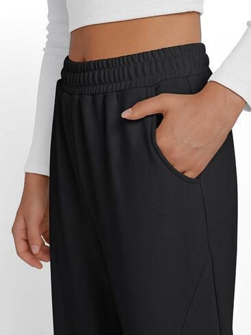 Trendy Queen Women's Wide Leg Sweatpants Baggy Y2K High Waisted Joggers Fall Fashion Outfits Clothes with Pockets 2024 in Saudi Arabia