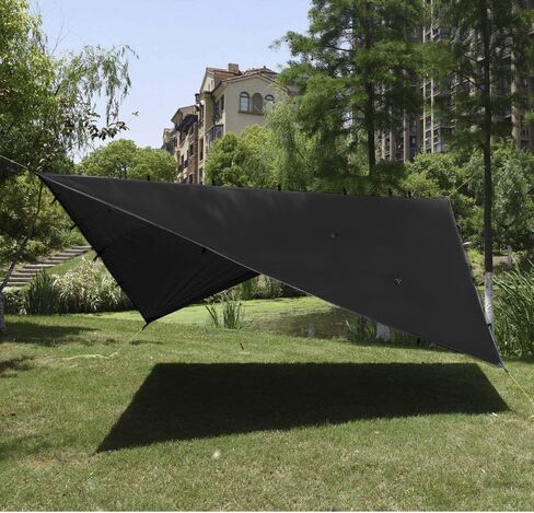 Gold Armour Rainfly Tarp Hammock, Premium 20ft x 14.3ft Rain Fly Cover, Waterproof Ultralight Camping Shelter Canopy, Must Have Camping Accessories Camping Essential (Gray) in Kuwait