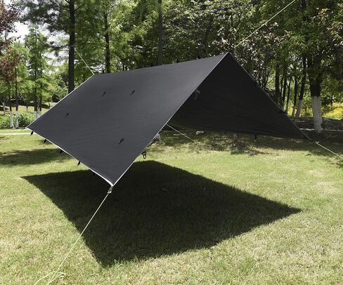 Gold Armour Rainfly Tarp Hammock, Premium 20ft x 14.3ft Rain Fly Cover, Waterproof Ultralight Camping Shelter Canopy, Must Have Camping Accessories Camping Essential (Gray) in Kuwait