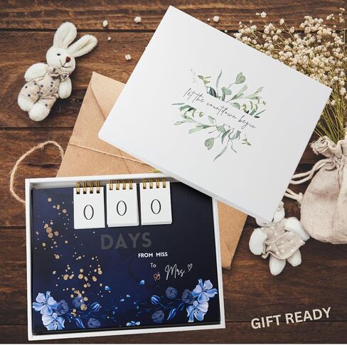 Modern Chic Picture Frame/Countdown Weeks/Days/Keepsake Memory Countdown Calendar BONUS/W 4 pieces Self Adhesive Photo Corners (BEAR) in Saudi Arabia