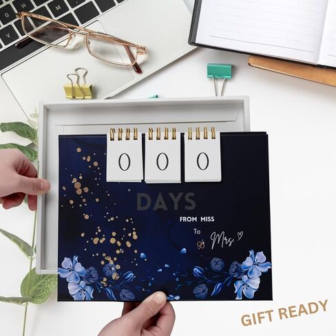 Modern Chic Picture Frame/Countdown Weeks/Days/Keepsake Memory Countdown Calendar BONUS/W 4 pieces Self Adhesive Photo Corners (BEAR) in Saudi Arabia
