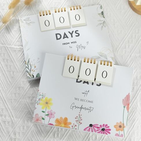 Modern Chic Picture Frame/Countdown Weeks/Days/Keepsake Memory Countdown Calendar BONUS/W 4 pieces Self Adhesive Photo Corners (BEAR) in Saudi Arabia