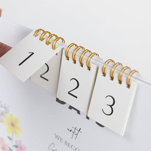 Modern Chic Picture Frame/Countdown Weeks/Days/Keepsake Memory Countdown Calendar BONUS/W 4 pieces Self Adhesive Photo Corners (BEAR) in Saudi Arabia