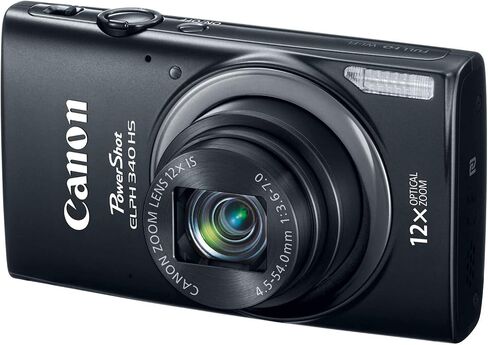 كاميرا Canon PowerShot ELPH 340 HS 16MP الرقمية (أسود) (متجددة) in Saudi Arabia